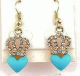 Fashion Lovely dangle Heart Stud Earrings