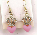 Fashion Lovely dangle Heart Stud Earrings