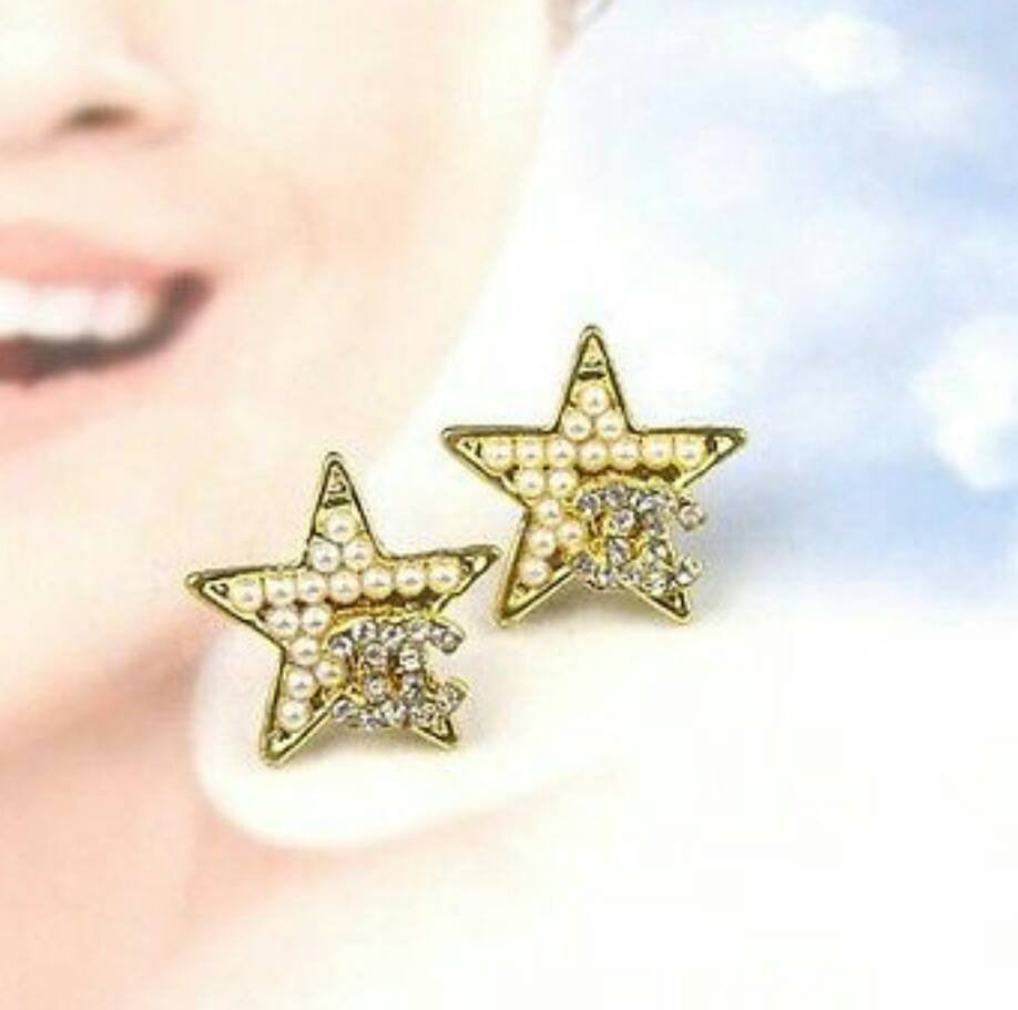 Chanel Fashion Stud Earrings star