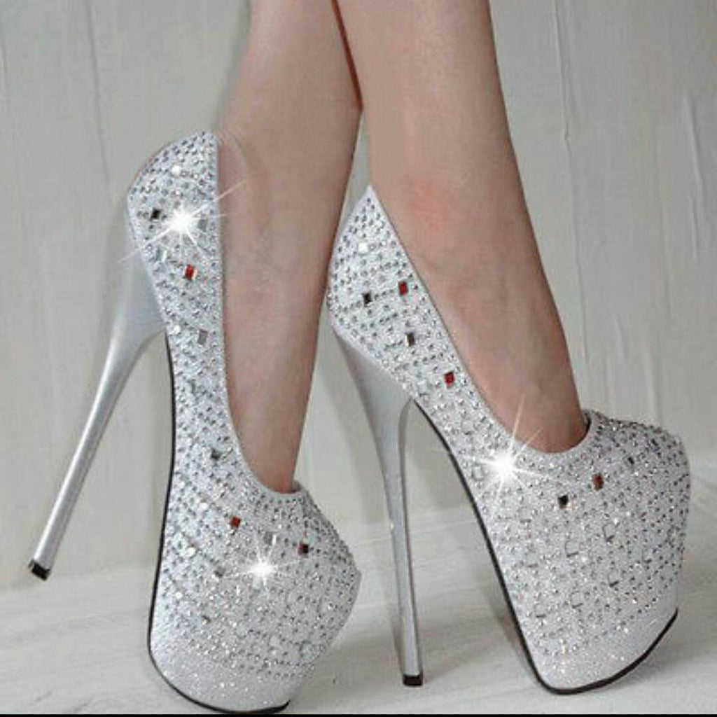 Sexy Pointy Toe Platform Stiletto Pump Wedding Bridal Party Club Dress Shoes
