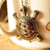 Fashion Girl's Colorful Tortoise Animal Sweater Necklace Pendants Jewelry