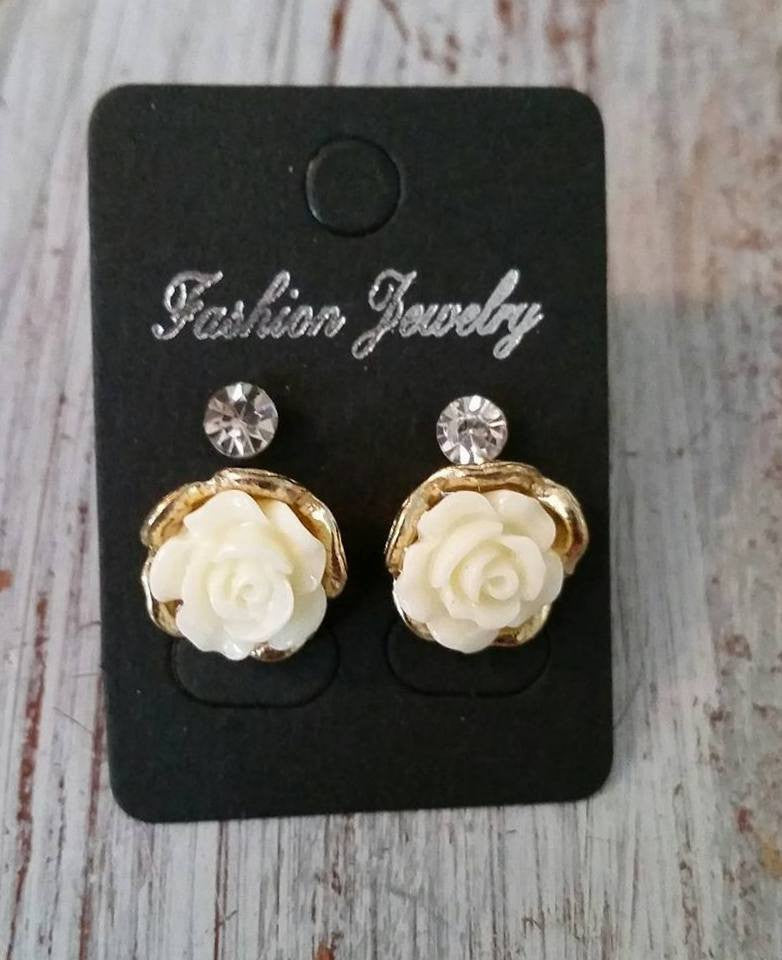 Beautiful Women Crystal Earrings Rhinestone Flower Earring Stud