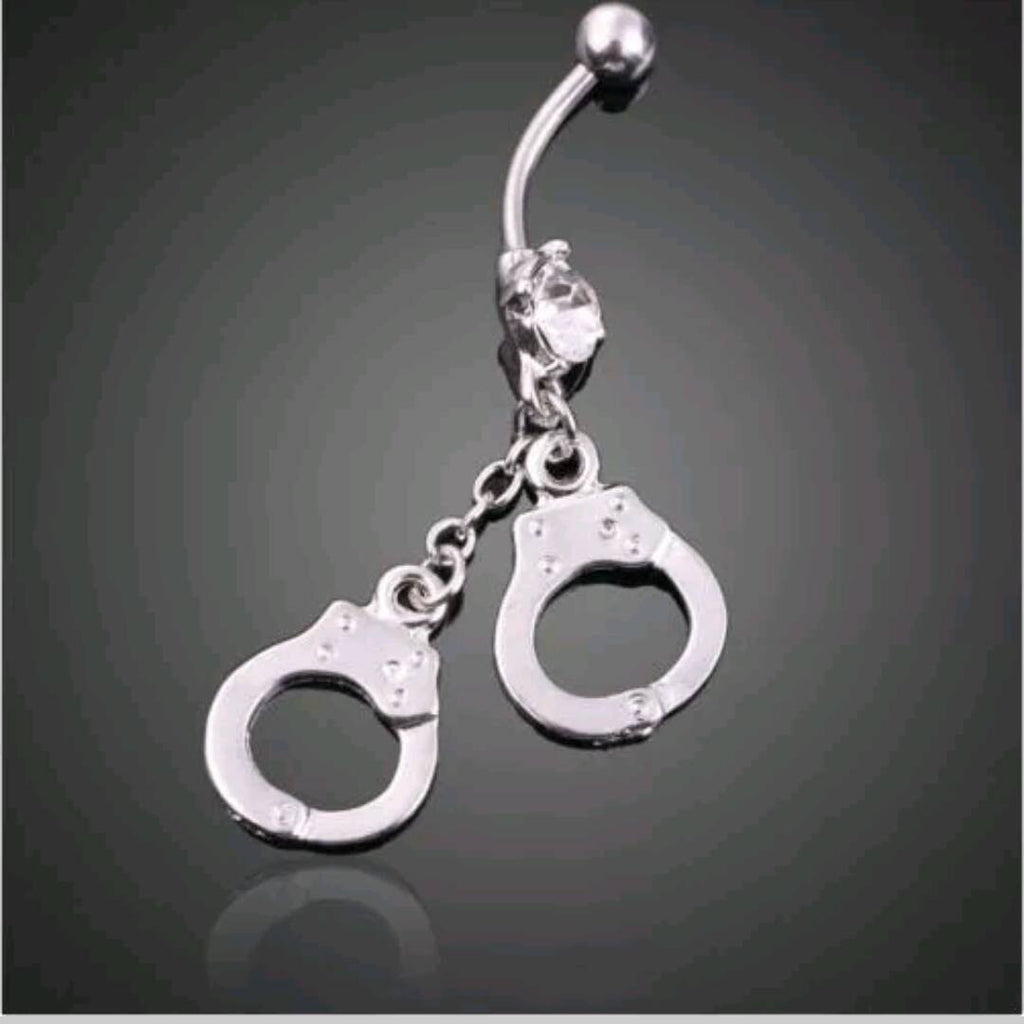 Handcuffs Bar Belly Navel Ring Body Piercing