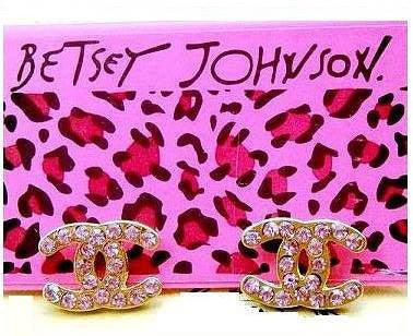 Betsey Johnson fashion CHANEL stud earring