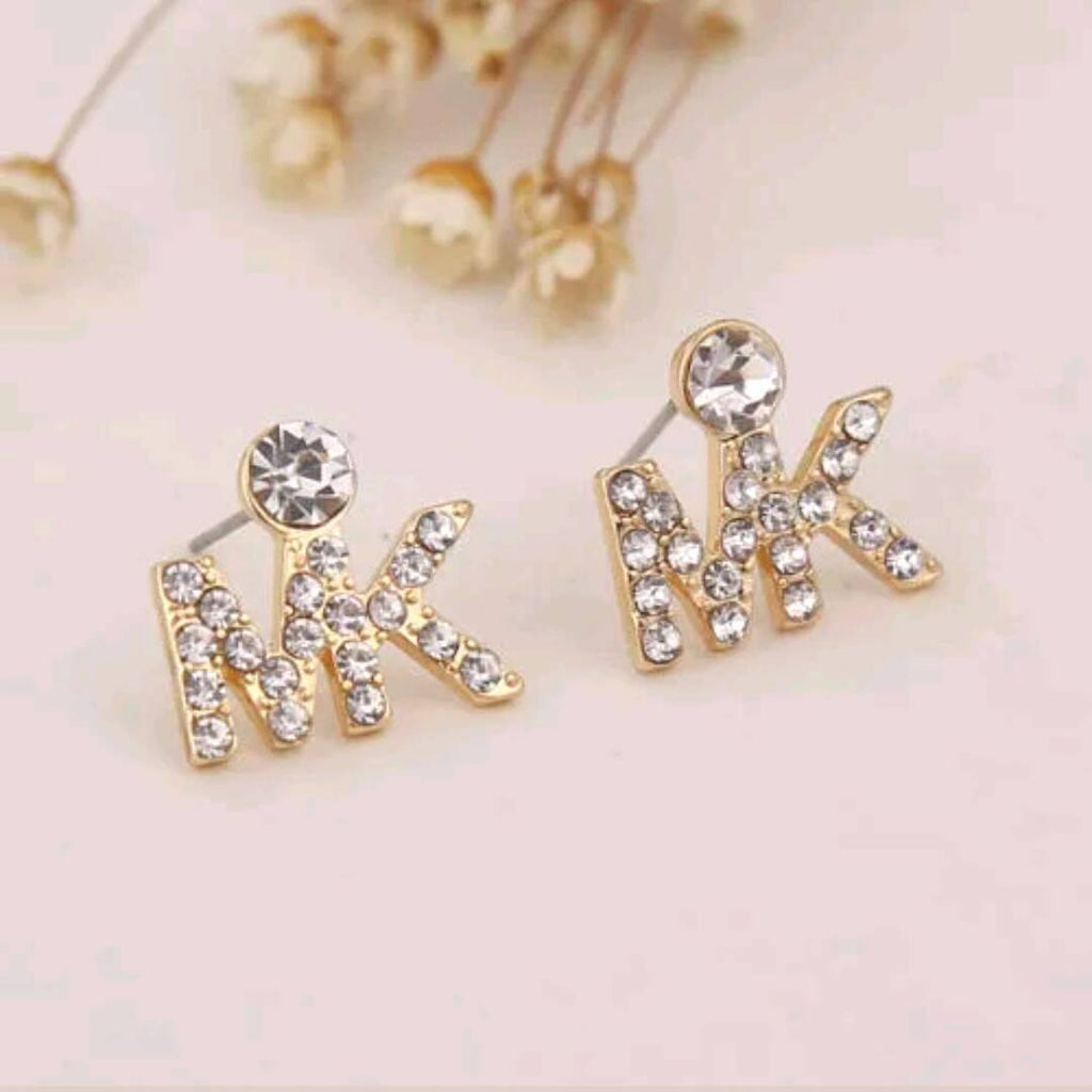 New fashion letters MK stud earrings
