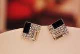 Fashion Women Lady Elegant Crystal Rhinestone Ear Stud Earrings pretty