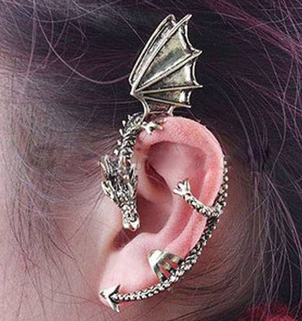 Gothic Metal Dragon Bite Ear